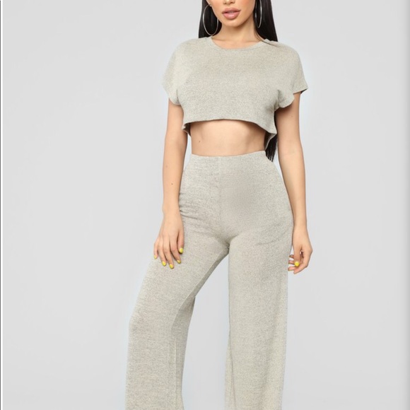 Fashion Nova Tops - Fashion nova Netflix and chill khaki set